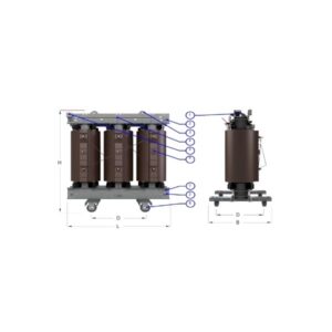 RE-DTT1250 - 1250 kVA - Dry-Type Transformers